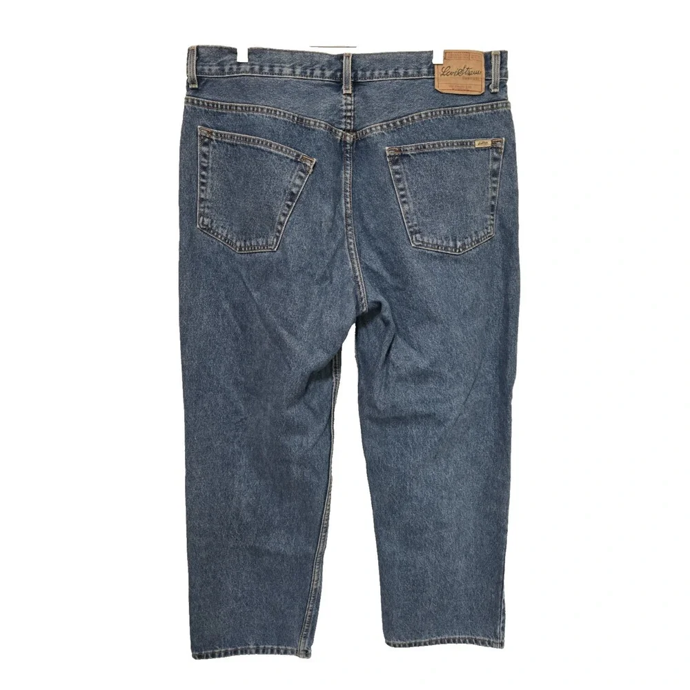 Levis Mens Relaxed Fit Jeans Size‎ 42x30 Blue Vintage